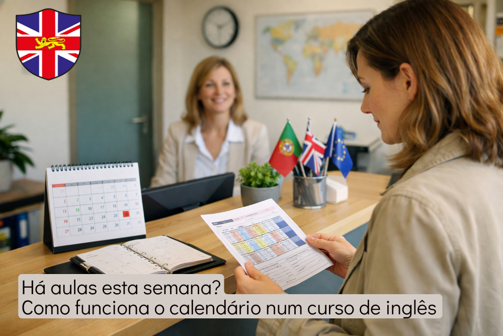 “Há aulas esta semana?” — Como funciona o calendário e a organização num curso de inglês anual