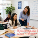 Speaking em inglês evita I think - the english centre